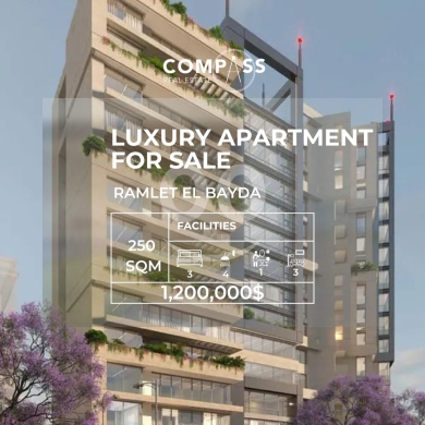 Apartments for sale in Ramlet al-Baydah - شقة فخمة ٢٥٠ مم للبيع في رملة البيضاء تسليم قريب | 250sqm Luxury Apartment for Sale in Ramlet El Bay