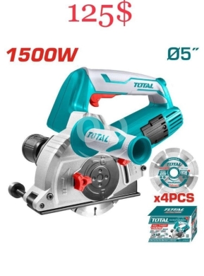 DIY Tools & Materials in Tripoli - صاروخ حفر جدران توتال 1500 واط مقاس 5 إنش | Total Wall Chaser 1500W Cutting Machine 5"