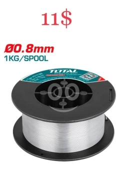 DIY Tools & Materials in Tripoli - DIY Tools & Materials بكرة سلك لحام توتال 0.8 ملم وزن 1 كجم بدون غاز | Total Flux Cored Welding Wire