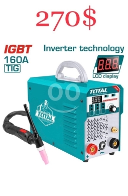 DIY Tools & Materials in Tripoli - ماكينة لحام إنفيرتر توتال 160 أمبير نظام TIG احترافية | Total Inverter TIG Welding Machine 160A