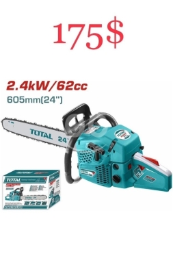DIY Tools & Materials in Tripoli - منشار حطب بنزين توتال 2.4 كيلوواط قياس 24 إنش | Total Gasoline Chain Saw 2.4kW 62cc 24"