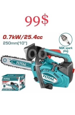 DIY Tools & Materials in Tripoli - منشار حطب بنزين توتال 0.7 كيلوواط قياس 10 إنش | Total Gasoline Chain Saw 0.7kW 25.4cc 10"