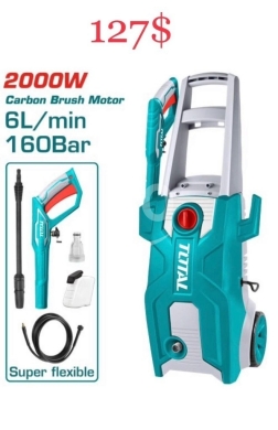 DIY Tools & Materials in Tripoli - مضخة غسيل توتال 2000 واط 160 بار | Total High Pressure Washer 2000W