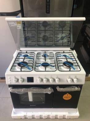 Kitchen appliances in Saida - غاز أريستون 5 عيون أبيض مع فرن وشواية | Ariston 5-Burner Gas Cooker White