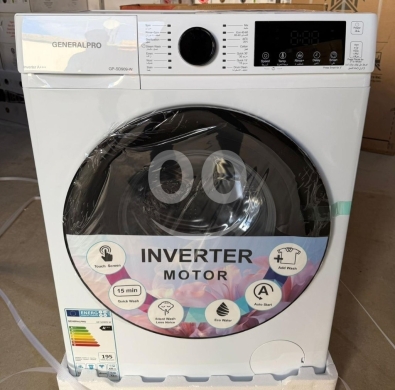 أجهزة منزلية أخرى في صيدا - غسالة جنرال برو 7 كيلو أوتوماتيك فضي | General Pro 7kg Inverter Automatic Washing Machine