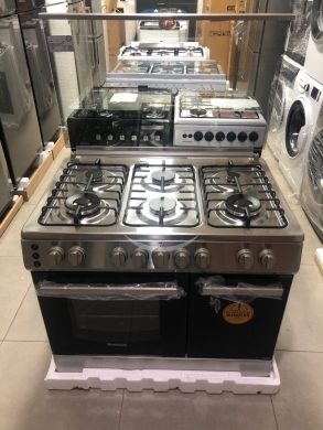 Kitchen appliances in Saida - غاز أريستون 5 عيون ستانلس ستيل | Ariston 5-Burner Stainless Steel Gas Cooker