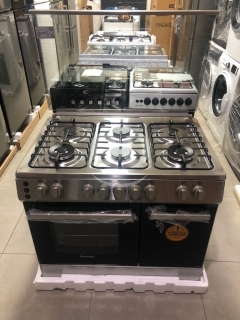 غاز أريستون 5 عيون ستانلس ستيل | Ariston 5-Burner Stainless Steel Gas Cooker