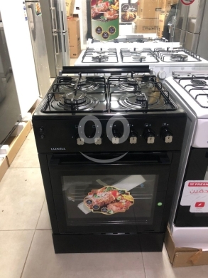 Kitchen appliances in Saida - غاز لوكسيل 4 عيون أسود بتصميم عصري | Luxell 4-Burner Black Gas Cooker Modern Design