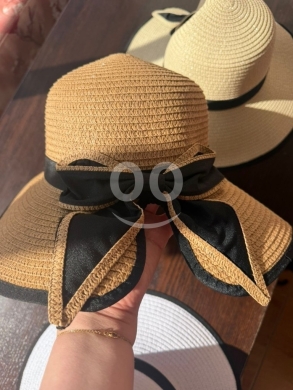 Clothes, Footwear & Accessories in Baabda - قبعة قش نسائية صيفية أنيقة مع فيونكة سوداء | Elegant Women&#039;s Straw Summer Hat with Black Bow