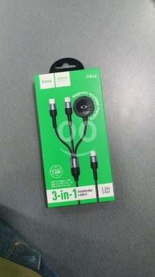 اكسسوارات الهاتف المحمول في مدينة بيروت - كابل شحن 3 في 1 للهواتف والساعات الذكية | 3-in-1 Charging Cable for Phones & Watches