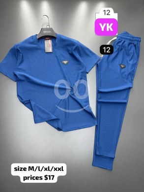 Clothes, Footwear & Accessories in Aley - طقم سبور صيفي رجالي قطعتين تيشرت وبنطلون مريح وفخم | Men&#039;s Casual Summer Cotton Tracksuit Set