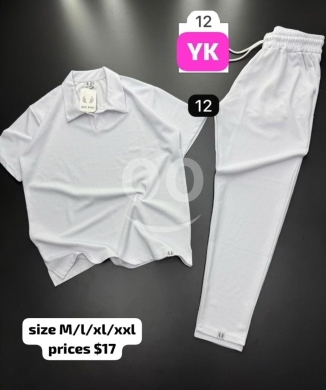Clothes, Footwear & Accessories in Aley - طقم سبور رجالي صيفي كاجوال تيشرت وبنطلون أبيض مريح | Men&#039;s Casual Summer Cotton Tracksuit Set