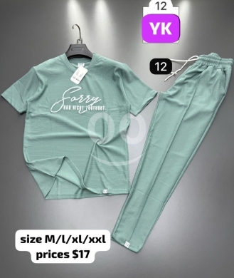 Clothes, Footwear & Accessories in Aley - طقم سبور رجالي صيفي كاجوال تيشرت وبنطلون قطن مريح | Men&#039;s Casual Summer Cotton Tracksuit Set