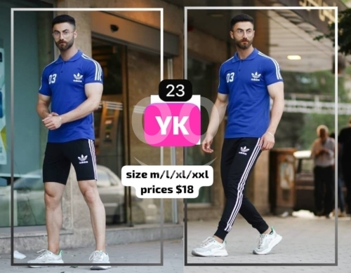 Clothes, Footwear & Accessories in Aley - طقم ترنج رجالي كاجوال تيشرت وبنطلون قماش زبدة ناعم ومريح | Men&#039;s Casual Summer Waffle Tracksuit Set