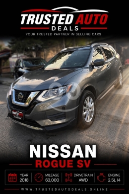 Nissan in Baabda - نيسان روج SV 2018 دفع رباعي ممتازة | Nissan Rogue SV 2018 AWD Clean Carfax