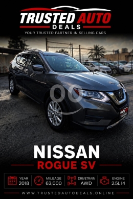 نيسان روج SV 2018 دفع رباعي ممتازة | Nissan Rogue SV 2018 AWD Clean Carfax — 2