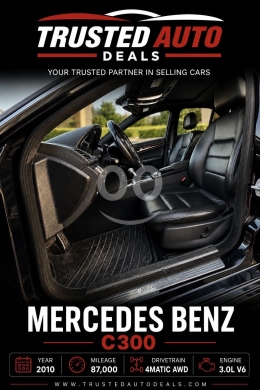 مرسيدس C300 2010 دفع رباعي نظافة استثنائية | Mercedes Benz C300 2010 4MATIC AWD Clean — 4