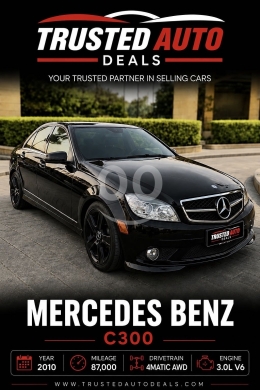 مرسيدس C300 2010 دفع رباعي نظافة استثنائية | Mercedes Benz C300 2010 4MATIC AWD Clean — 2