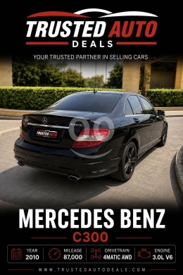 مرسيدس C300 2010 دفع رباعي نظافة استثنائية | Mercedes Benz C300 2010 4MATIC AWD Clean — 8