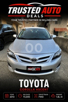 Toyota in Anout - تويوتا كورولا Ascent 2013 اقتصادية مع فتحة سقف | Toyota Corolla Ascent 2013 1.8L FWD