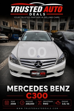Toyota in Anout - مرسيدس C300 موديل 2008 كلاسيك بجنوط AMG مميزة | Mercedes Benz C300 2008 RWD Clean