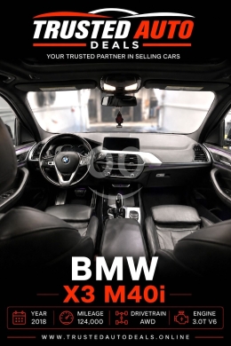 بي إم دبليو X3 M40i موديل ٢٠١٨ كارفاكس نظيف | 2018 BMW X3 M40i M-Performance 124k Miles — 3