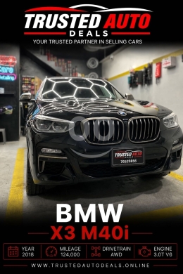 BMW in Beirut City - بي إم دبليو X3 M40i موديل ٢٠١٨ كارفاكس نظيف | 2018 BMW X3 M40i M-Performance 124k Miles