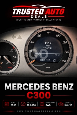 مرسيدس بنز C300 موديل ٢٠٠٨ بجنوط AMG في لبنان | 2008 Mercedes-Benz C300 RWD AMG Rims — 8