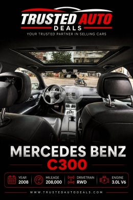 مرسيدس بنز C300 موديل ٢٠٠٨ بجنوط AMG في لبنان | 2008 Mercedes-Benz C300 RWD AMG Rims — 5