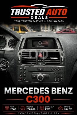 مرسيدس بنز C300 موديل ٢٠٠٨ بجنوط AMG في لبنان | 2008 Mercedes-Benz C300 RWD AMG Rims — 7