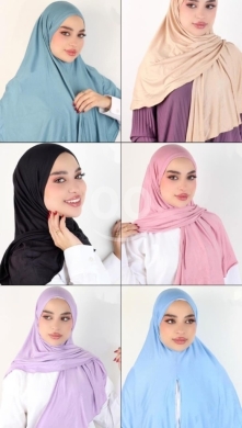 حجاب بردة قطن ناعم وعملي متوفر بعدة ألوان مميزة | Comfort Cotton Borda Hijab Veil — 2