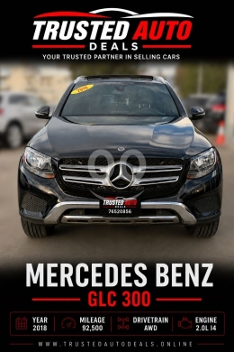 Mercedes-Benz in Beirut City - مرسيدس GLC 300 موديل 2018 نظيفة جداً ممشى قليل | Mercedes GLC 300 2018 Low Mileage
