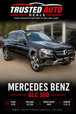 مرسيدس GLC 300 موديل 2018 نظيفة جداً ممشى قليل | Mercedes GLC 300 2018 Low Mileage — 2