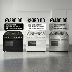Premium MIRAGE 90 CM Cookers – Heavy-Duty Cast Iron Series