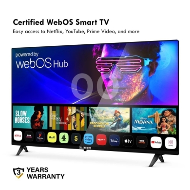 التلفزيون والفيديو في عجلتون - KB ELEMENTS 43&quot; QLED 4K Smart TV WebOS, Frameless Design ELT43WQ8DE