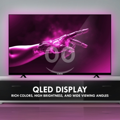 التلفزيون والفيديو في عجلتون - KB ELEMENT 50&#039;&#039; QLED TV UHD 4K SMART Frameless - WebOS