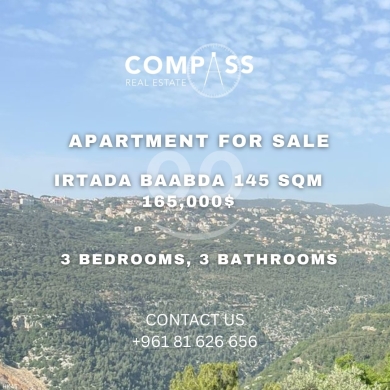 Apartments for sale in Baabda - شقة جديدة للبيع في بعبدا اليرزة 145 متر مربع | New Apartment for Sale in Baabda Yarze 145sqm