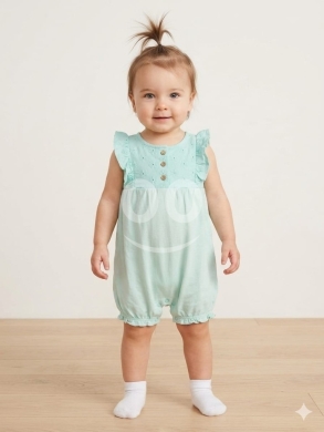 Vêtements, chaussures et accessoires dans Tripoli - رومبير بناتي صيفي بلون تركواز فاتح عمر سنتين | Girls Light Turquoise Summer Romper 2 Years