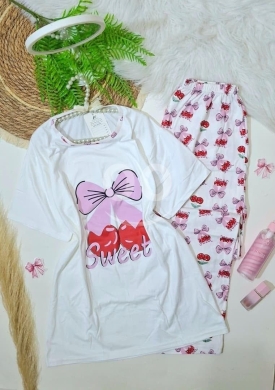 Vêtements, chaussures et accessoires dans Loussiya - بيجامة نسائية قطن ناعم نص كم - صيف ٢٠٢٦ | Women&#039;s Soft Cotton Pajama Set - Summer 2026