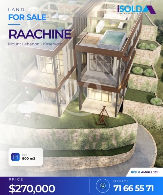 Lands for sale in Raachine - 800m2 Land+building permit-open view 4sale in Raachine-AM66.L.131