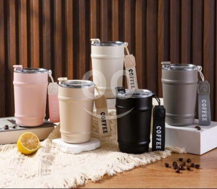 Kitchen in Adonis - ماغ ترمس ستانلس ستيل مع حبل حمل عريض | Premium Stainless Steel Coffee Mug with Wide Strap