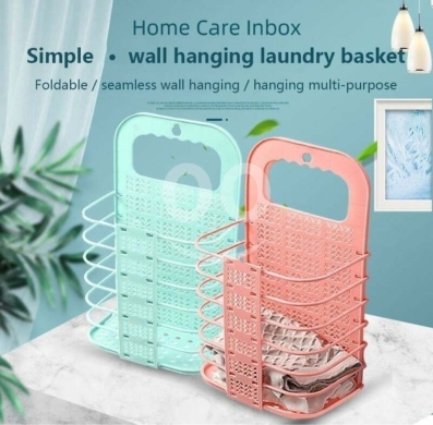 مطبخ في ادونيس - سلة غسيل وتخزين متعددة الوظائف قابلة للطي وتعلق على الحائط | Foldable Wall-Hanging Laundry &amp; Storage