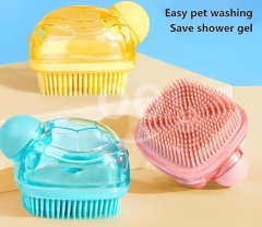 فرشاية تدليك فروة الرأس والجسم سيليكون مع خزان للمنظفات | 2-in-1 Silicone Scalp Massager