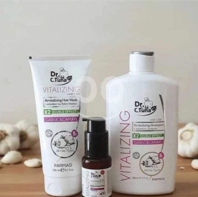 Health & Beauty in Zokak el-Blat - شامبو الثوم من فارمسي زقاق البلاط | Garlic Shampoo Set by Farmasi Zokak El Blat