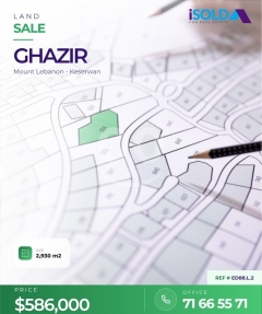 A 2930 m2 land for sale in Ghazir-ED88.L.2