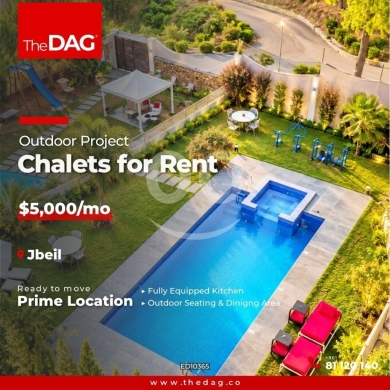 Other real estate in Jbeil - شاليهات فاخرة للإيجار في جبيل مع مسبح خاص وخصوصية تامة | Luxury Chalets for Rent in Jbeil