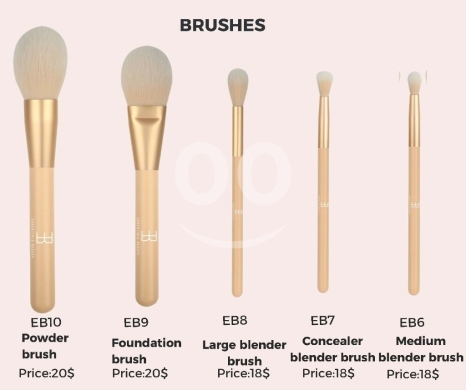Health & Beauty in Beirut City - مجموعة فرش مكياج احترافية للوجه والدمج | Professional Makeup &amp; Blender Brushes Set