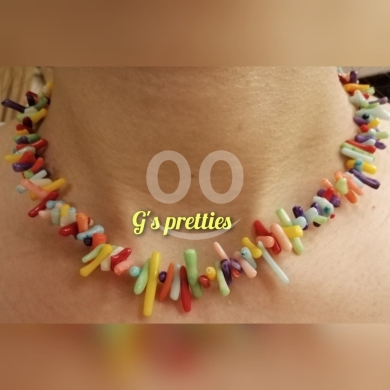 Clothes, Footwear & Accessories in Beirut City - عقد هاند ميد مميز من الأحجار الملونة | Handmade Vibrant Stone Necklace Set