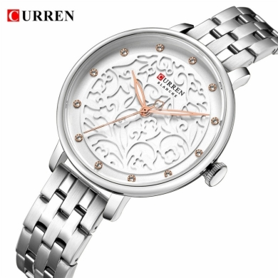 Vêtements, chaussures et accessoires dans Beyrouth - ساعة كورين بلانش نسائية ستيل فضي بميناء مفرغ | Elegant Curren Blanche Women Watch Silver Steel