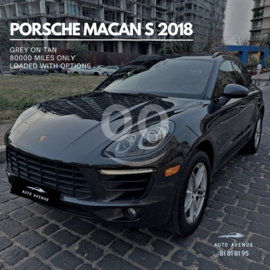 Porsche dans Beyrouth - بورش ماكان S موديل 2018 فل أوبشن ممشى 80 ألف ميل | Porsche Macan S 2018 Full Options 80k Miles
